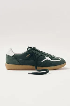 ALOHAS Sko, Dame, Grøn, 38 EU, Læder, Skovgrønne Lædersneakers
