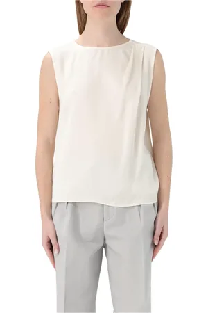 Twin-Set Top, Dame, Hvid, S, Elegant Silkeærmebluse