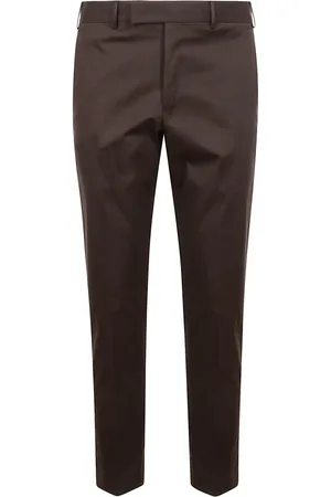 PT Torino Bukser, Herre, Brun, S, Uld, Hvide sommerbukser til stilfuldt look