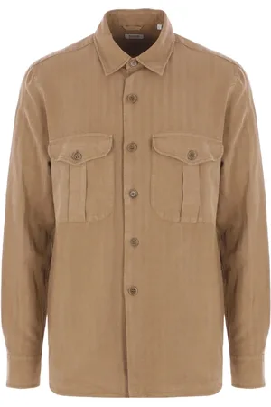 Aspesi Skjorte, Herre, Brun, L, Brunne Casual Skjorter