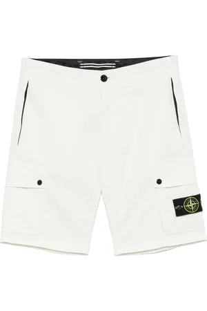 Stone Island Shorts, Herre, Hvid, W31, Afslappede Sommer Shorts
