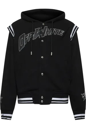 OFF-WHITE Jakke, Herre, Sort, M, Bomuld, Hættefrakke med stjerne grafik