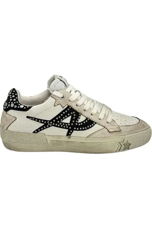 Ash Sko, Dame, Hvid, 37 EU, Læder, Moonlight Studs Sneakers - Hvid