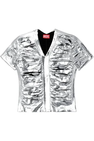 Diesel Top, Dame, Grå, M, Uld, Stilfuld TOP til modeelskere