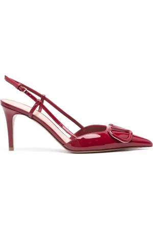 VALENTINO GARAVANI Sko, Dame, Rød, 37 1/2 EU, Bordeaux Hæle Sko
