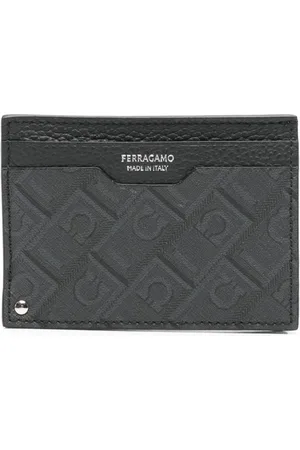 Salvatore Ferragamo Tilbehør, Herre, Grå, ONE SIZE, Læder, Wallet