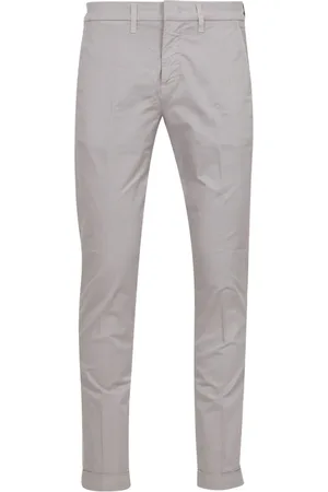 FAY Bukser, Herre, Grå, W34, Bomuld, Grå Bomuld Slim Fit Bukser