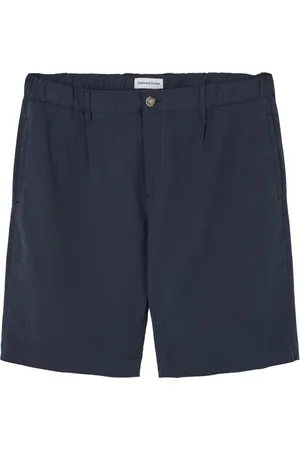 Edmmond Studios Shorts, Herre, Blå, L, Bomuld, Blå Bomuld Bermuda Shorts