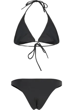 Lido Badetøj, Dame, Sort, S, Uld, Trekantet Bh Bikini i Cinquantacinque Stil