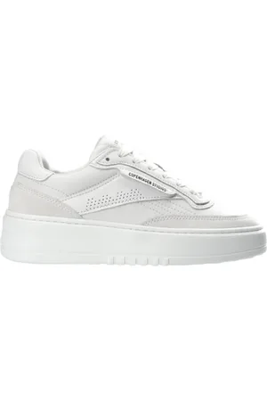 Copenhagen Shoes Sko, Herre, Hvid, 39 EU, Læder, Retro læderblandings sneakers hvid