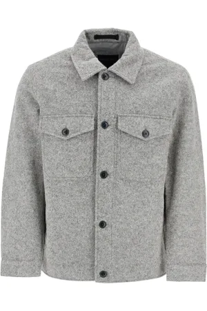 Woolrich Jakke, Herre, Grå, M, Uld, Stilfuld Jakke til Alle Anledninger