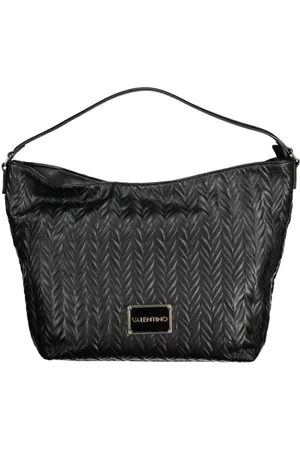 Valentino by Mario Valentino Taske, Dame, Sort, ONE SIZE, Uld, Sort Håndtaske med Aftagelig Skulderrem