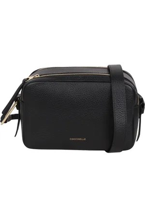 Coccinelle Taske, Dame, Sort, ONE SIZE, Uld, Gleen Håndtaske med Knurret Tekstur
