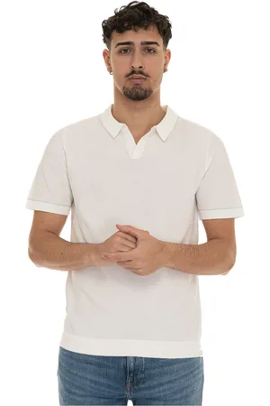 Peuterey Top, Herre, Hvid, 2XL, Bomuld, Polo Shirt med Kontrast Profiler i Bomuld