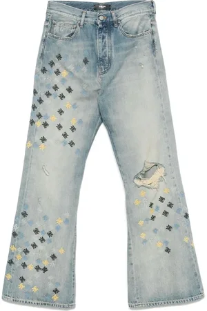 AMIRI Jeans, Herre, Blå, W30 L32, Uld, Blå Flare stilfuldt modeaccessorie