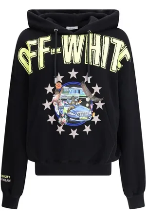 OFF-WHITE Sweathshirts & Hoodies, Herre, Sort, M, Bomuld, Fresco Star Hoodie