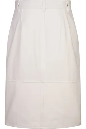 Jil Sander Nederdel, Dame, Hvid, M, Bomuld, Hvid Bomuld Nederdel