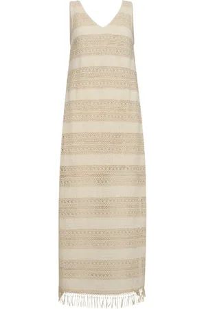 Co`Couture Kjole, Dame, , XS, Bomuld, Paillet Tigercc Kjole med Frynser