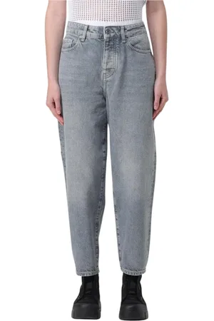 Armani Exchange Jeans, Dame, Grå, W29, Grå Straight Leg Jeans