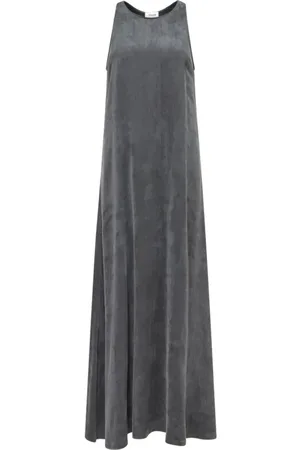 Drykorn Kjole, Dame, Grå, XL, Satin, Vlora Satin Sommerkjole