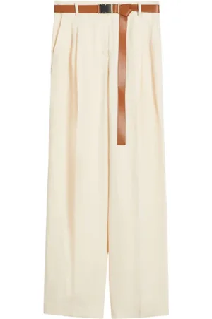 Max Mara Bukser, Dame, Hvid, M, Hvide Siamesiske Bukser