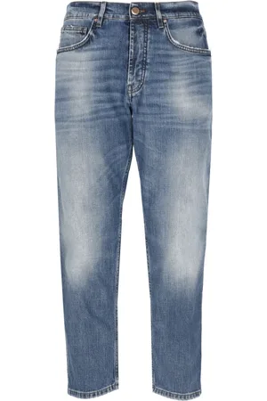 Don the Fuller Jeans, Herre, Blå, W31, Bomuld, Blå Bomuldsjeans med Broderi