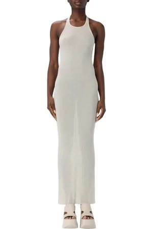 Rick Owens Kjole, Dame, , 2XS, Ribbed Knit Maxi Kjole