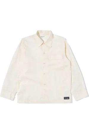 Universal Works Skjorte, Herre, , S, Bomuld, Ecru Broadcloth Cruiser Skjorte