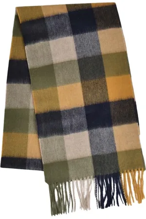 Barbour Tilbehør, Herre, Flerfarvet, ONE SIZE, Uld, Rutet Uld Kashmir Tørklæde