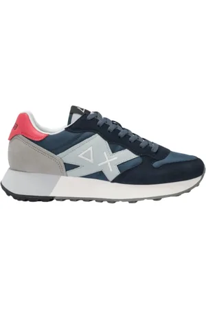 sun68 Sko, Herre, Blå, 42 EU, Læder, Marineblå Læder Tekstil Sneakers
