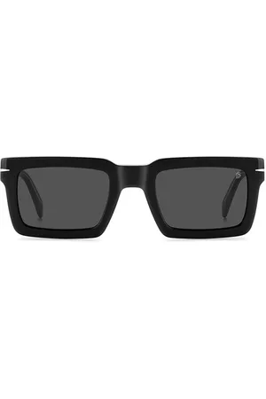 DB EYEWEAR BY DAVID BECKHAM Tilbehør, unisex, Sort, 51 MM, Uld, Stilfulde Blå Aviator Solbriller