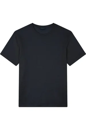 Paul & Shark Top, Herre, Blå, L, Linned, Linned Jersey T-shirt