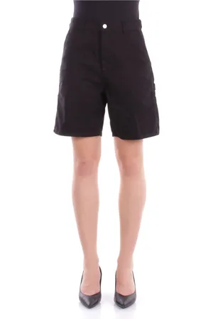 Carhartt Shorts, Dame, Sort, W24, Bomuld, Korte shorts med lynlås og lommer