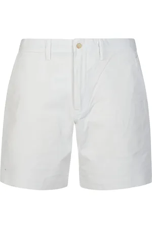 Ralph Lauren Shorts, Herre, Hvid, W36, Klassiske Flat Front Shorts