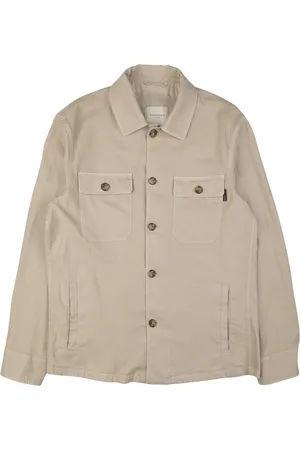 BROOKSFIELD Jakke, Herre, Brun, XL, Safari jakke med skjortekrave