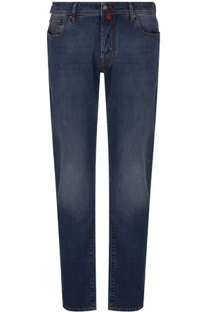 Jacob Cohen Jeans, Herre, Blå, W32, Bomuld, Blå Bomuld Jeans & Bukser