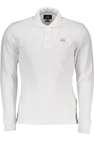 La Martina Top, Herre, Hvid, 3XL, Bomuld, Hvid Bomuldspolo til Mænd
