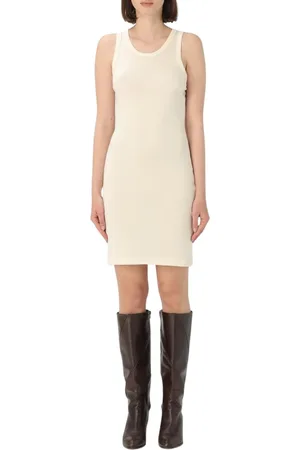 Helmut Lang Kjole, Dame, , S, Bomuld, Elegant Ærmeløs Kjole