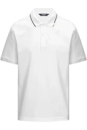 K-Way Top, Herre, Hvid, XL, Bomuld, Hvid kortærmet polo skjorte