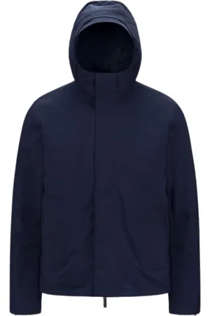 K-Way Jakke, Herre, Blå, M, Polyester, Blå Bonded Polstret Jakke