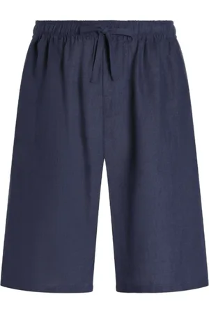 Dolce & Gabbana Shorts, Herre, Blå, XL, Navy Snørebåndsshorts
