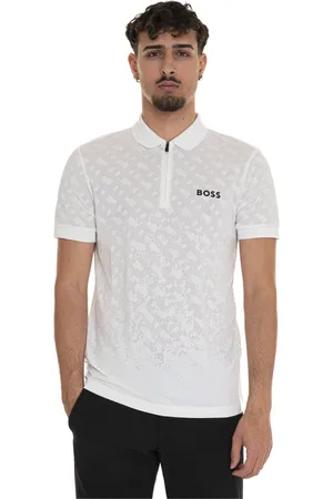 HUGO BOSS Top, Herre, Hvid, L, Klassisk Polo Skjorte til Mænd