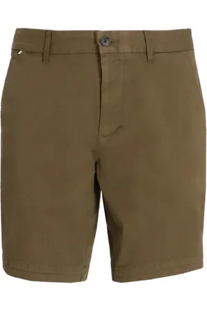 HUGO BOSS Shorts, Herre, Grøn, M, Bomuld, Slim Fit Bomuld Twill Shorts