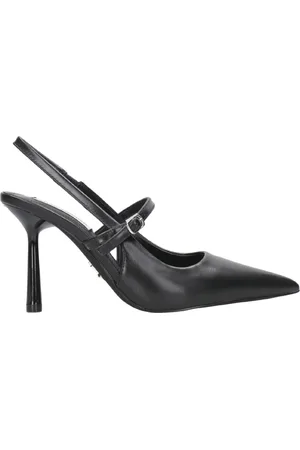 Steve Madden Sko, Dame, Sort, 38 EU, Læder, Sort læder spidse tå hæle