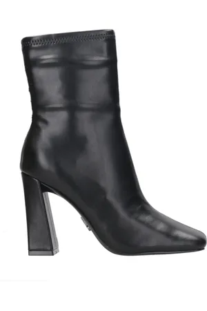 Steve Madden Sko, Dame, Sort, 38 EU, Læder, Sort Imiteret Læder Lynlåsstøvler