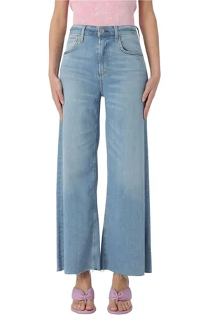 Citizens of Humanity Jeans, Dame, Blå, W30, Uld, Stilfulde Wide Leg Jeans