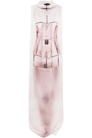 Jean Paul Gaultier Kjole, Dame, Flerfarvet, XS, Trompe L