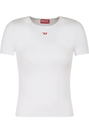 Diesel Top, Dame, Hvid, XS, Uld, Stilfulde Tees og Polos