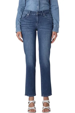 Liu Jo Jeans, Dame, Blå, W33, Uld, Elegant Straight Leg Jeans