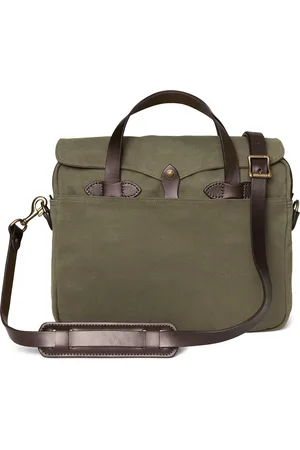 Filson Taske, unisex, Grøn, ONE SIZE, Læder, Rugged Twill Læder Aktetaske